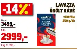 Metro Lavazza örölt kávé ajánlat