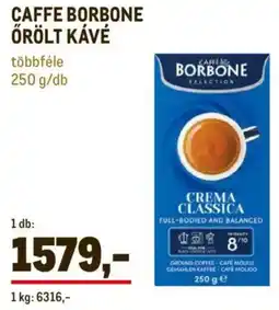 Metro Caffe Borbone őrölt kávé ajánlat