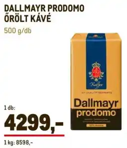 Metro Dallmayr Prodomo őrölt kávé ajánlat