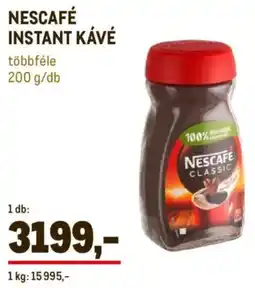 Metro Nescafé instant kávé ajánlat