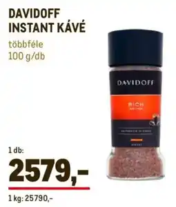 Metro Davidoff instant kávé ajánlat