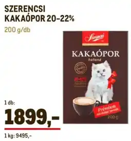 Metro Szerencsi kakaópor 20-22% ajánlat