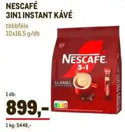 Metro Nescafé 3in1 instant kávé ajánlat