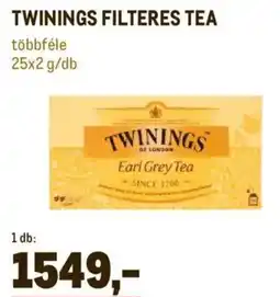 Metro Twinings filteres tea ajánlat