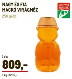 Metro Nagy és fia mackó virágméz ajánlat