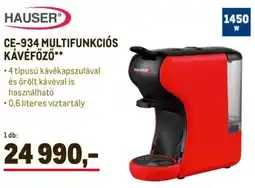 Metro Hauser CE-934 multifunkciós kávéfőző ajánlat