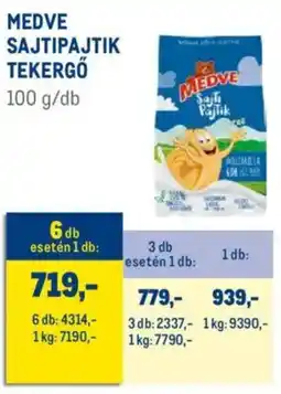 Metro Medve sajtipajtik tekergő ajánlat