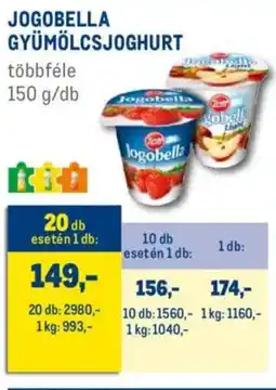 Metro Jogobella gyümölcsjoghurt ajánlat