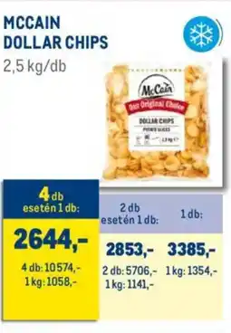 Metro McCain Dollar chips ajánlat