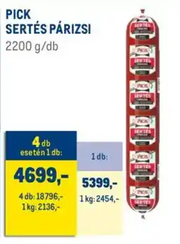 Metro Pick sertés párizsi ajánlat