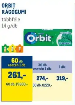 Metro Orbit rágógumi ajánlat