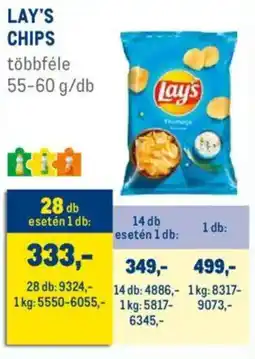 Metro Lay's chips ajánlat