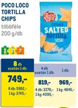 Metro Poco Loco tortilla chips ajánlat