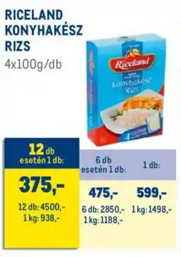 Metro Riceland konyhakész rizs ajánlat