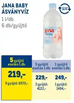 Metro Jana Baby ásványvíz ajánlat