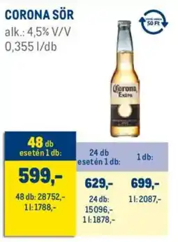 Metro Corona sör ajánlat
