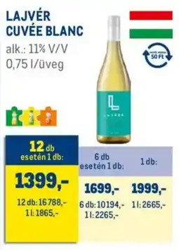 Metro Lajvér Cuvée Blanc ajánlat