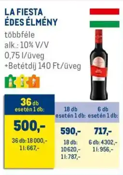 Metro La Fiesta édes élmény ajánlat