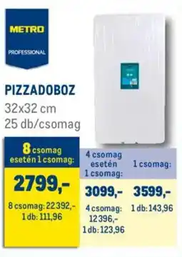 Metro Metro Professional pizzadoboz ajánlat