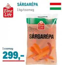 Metro Fine Life Sárgarépa ajánlat
