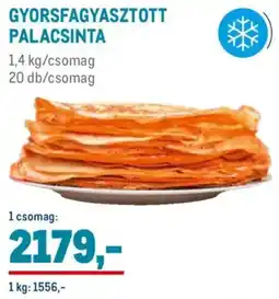 Metro Gyorsfagyasztott palacsinta ajánlat