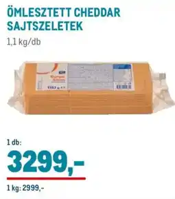 Metro Ömlesztett cheddar sajtszeletek ajánlat