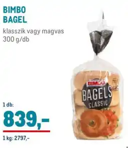 Metro Bimbo bagel ajánlat