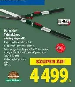 Lidl PARKSIDE Teleszkópos sövényvágó olló ajánlat