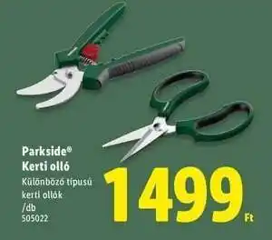 Lidl Parkside Kerti olló ajánlat