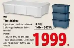 Lidl W5 Tárolódoboz ajánlat