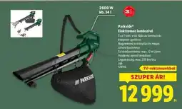 Lidl PARKSIDE Elektromos lombszívó ajánlat