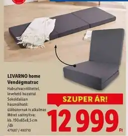 Lidl LIVARNO home Vendégmatrac ajánlat