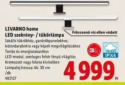 Lidl LIVARNO home LED szekrény- / tükörlámpa ajánlat