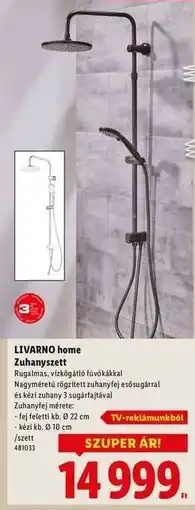 Lidl LIVARNO HOME Zuhanyszett ajánlat