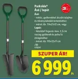 Lidl Parkside Ásó / lapát ajánlat