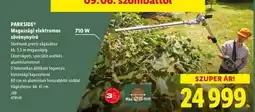 Lidl PARKSIDE Magassági elektromos sövénynyíró ajánlat