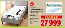 Lidl LIVARNO HOME 7-zónás komfort matrac ajánlat