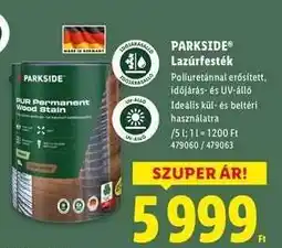 Lidl PARKSIDE Lazúrfesték ajánlat