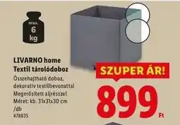 Lidl LIVARNO home Textil tárolódoboz ajánlat