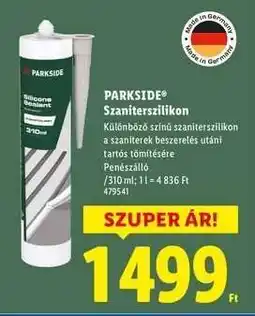 Lidl PARKSIDE Szaniterszilikon ajánlat