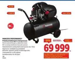Lidl PARKSIDE PERFORMANCE Prémium kéthengeres kompresszor ajánlat