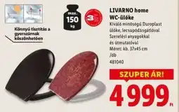Lidl LIVARNO HOME WC-ülőke ajánlat