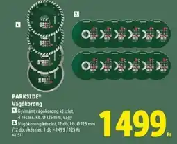 Lidl PARKSIDE Vágókorong ajánlat