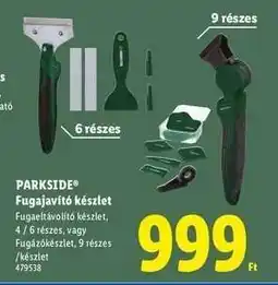 Lidl PARKSIDE Fugajavító készlet ajánlat