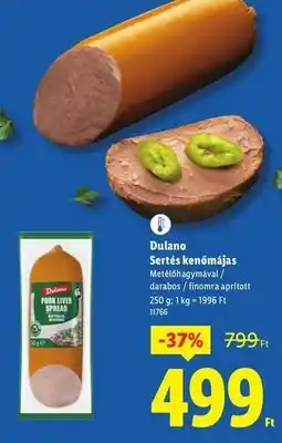 Lidl DULANO Sertés kenőmájas ajánlat