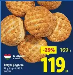 Lidl Betyár pogácsa ajánlat