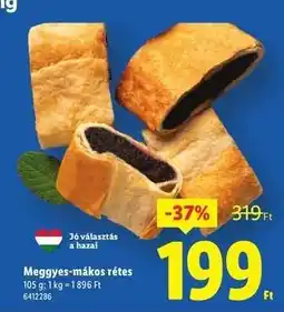 Lidl Meggyes-mákos rétes ajánlat