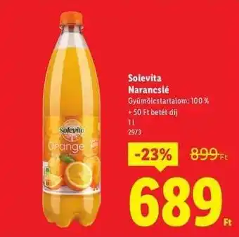 Lidl SOLEVITA Narancslé ajánlat