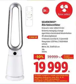 Lidl SILVERCREST Álló fűtőventilátor ajánlat