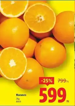 Lidl Narancs ajánlat